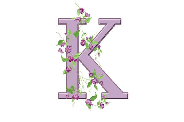 letter-k-floral-initial